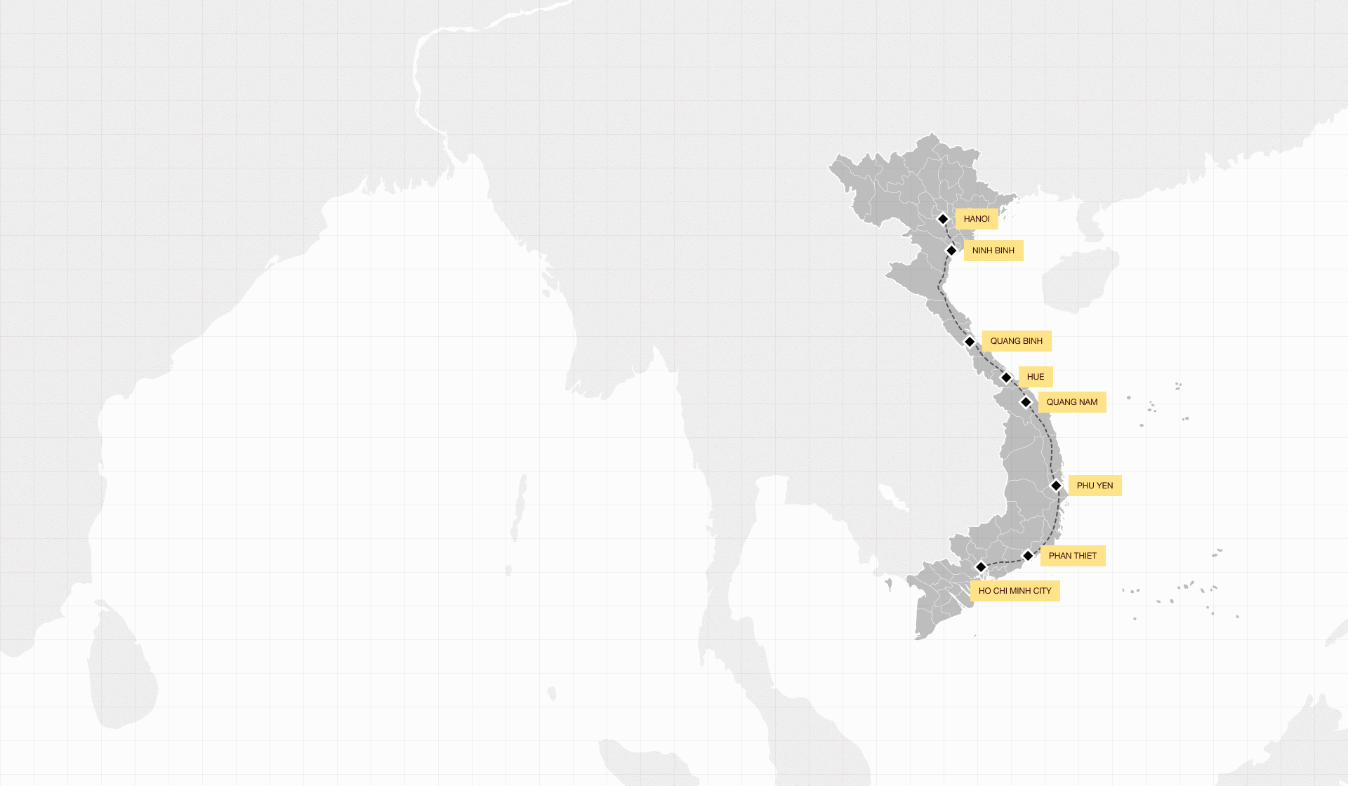 Northern Heritage route map